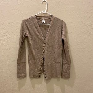 Lightweight Colstory tan cardigan